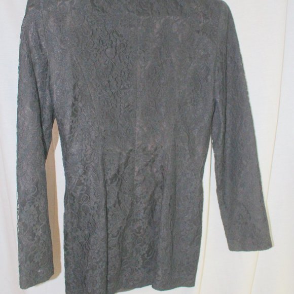 Vintage Black Lace Blazer - Picture 2 of 5